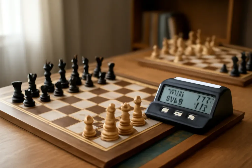 Editorial photograph illustrating Digital Chess Clock Buying Guide