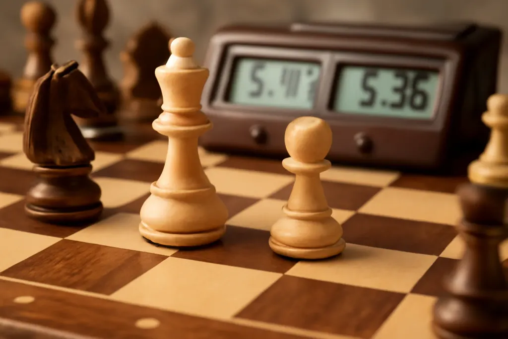 Editorial close-up detail photograph related to Digital Chess Clock Buying Guide