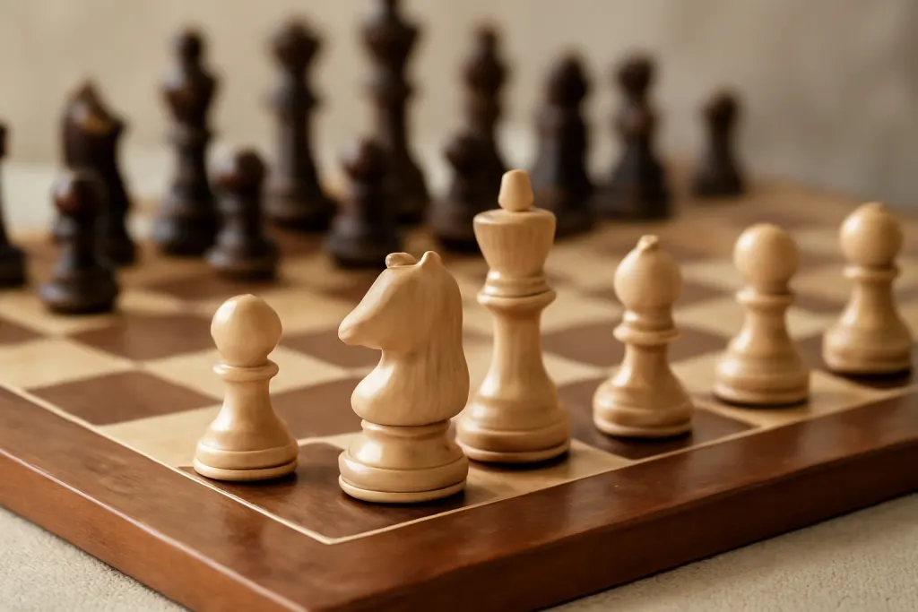 Editorial close-up detail photograph related to Chess Sets for Kids