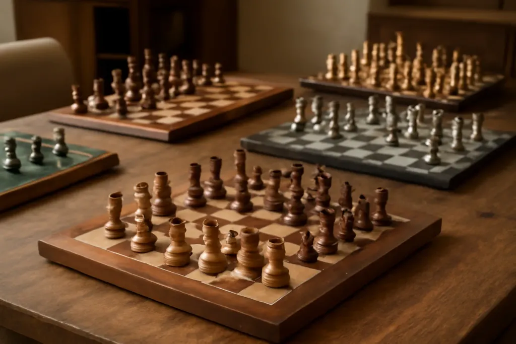 Editorial photograph illustrating How to Choose a Chess Set