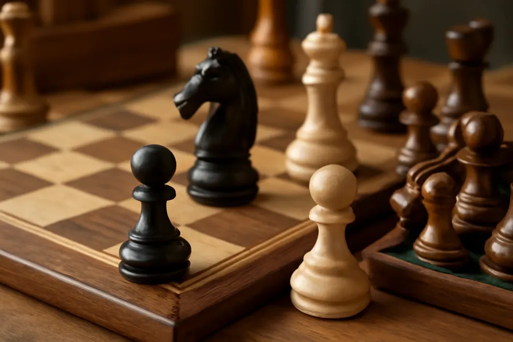 Editorial close-up detail photograph related to Buying Replacement Chess Pieces: A Quick Guide
